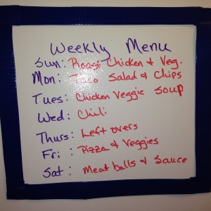 menu plan